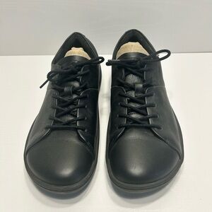 Birkenstock Black Leather Lace-Up Sneakers Women’s Size 7 (EU 38)